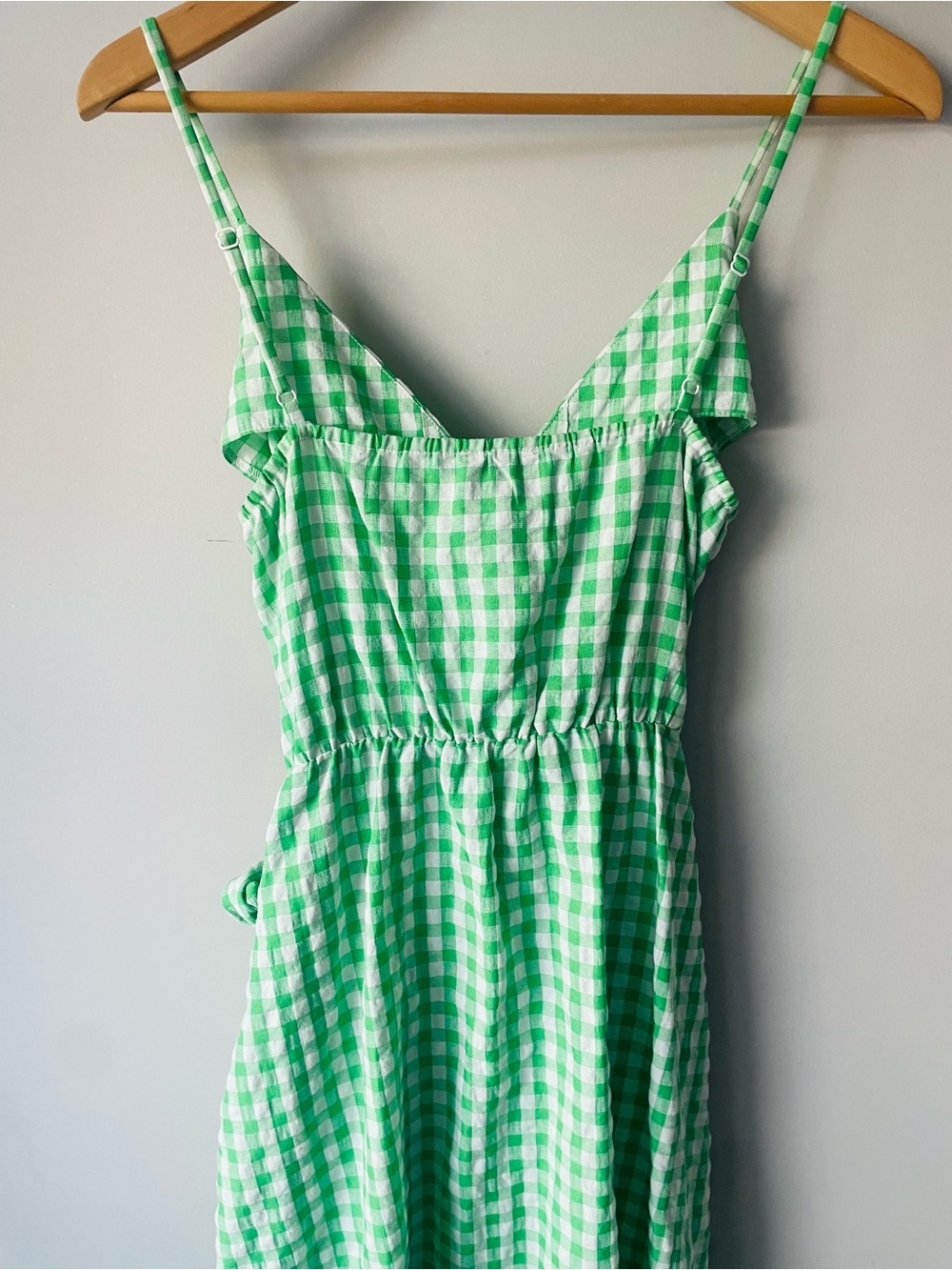 FRNCH Paris Gingham Green Dress - Picture 5 of 7